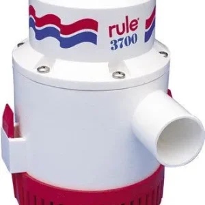 Rule, Länspump 3700 GPH, 12V, Radio ljuddämpad, Vattentät, Axel i rostfritt stål