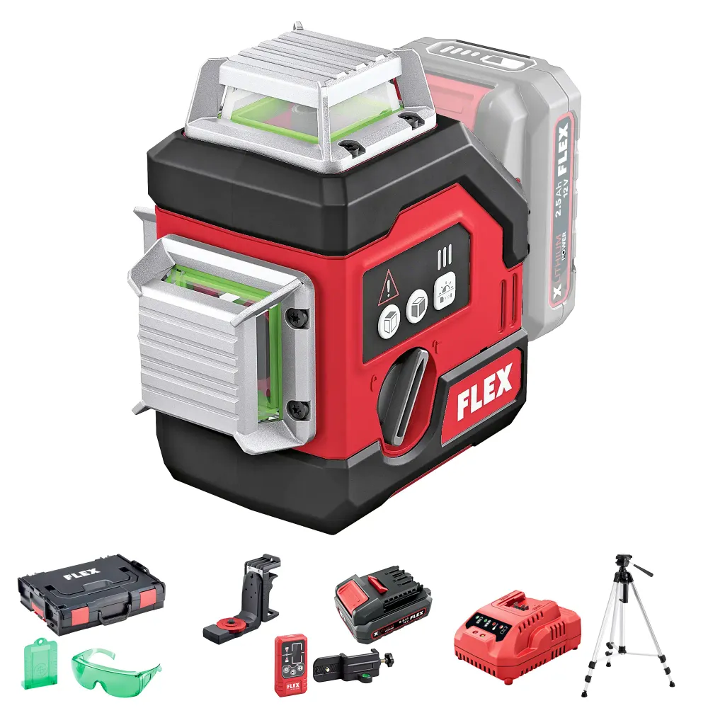 Flex Cross Laser Kit ALC 3/360-G/R 12V 2.5Ah