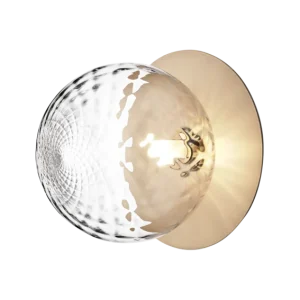 Liila 1 vägg- och taklampa, nordic aurum / optic clear • NUURA Small