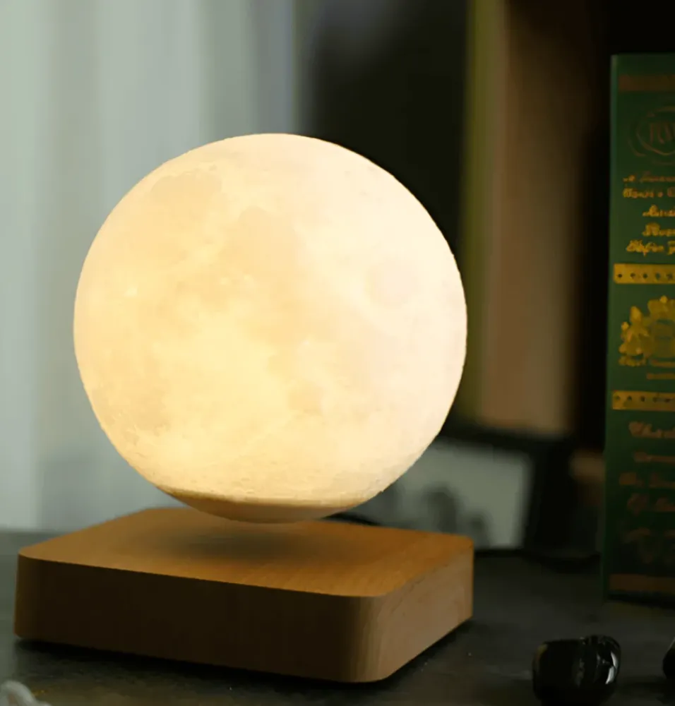 LunaLift - Beröringsstyrd Magnetisk Månlampa i 3D-Briljans