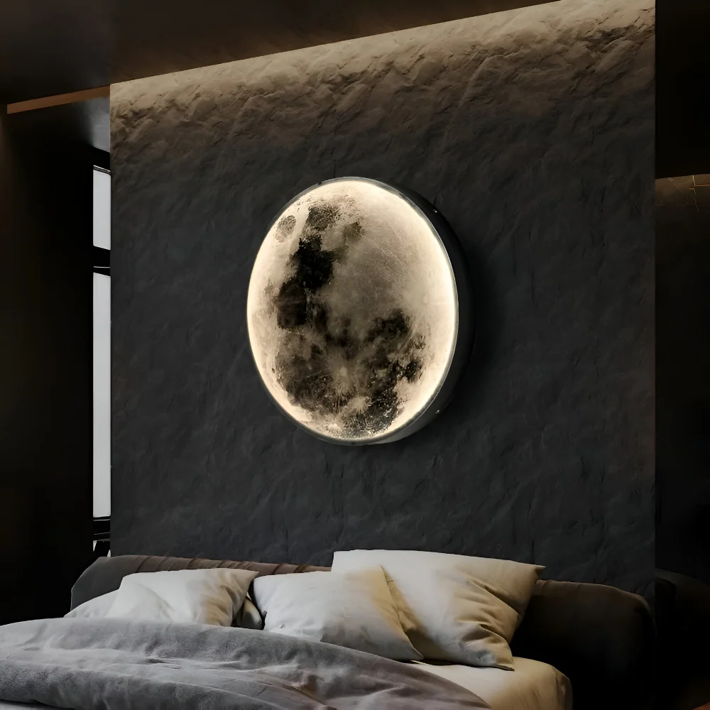 MoonAura – Dimbar 3D-Månevägglampa med Realistisk Ljusdesign 24cm