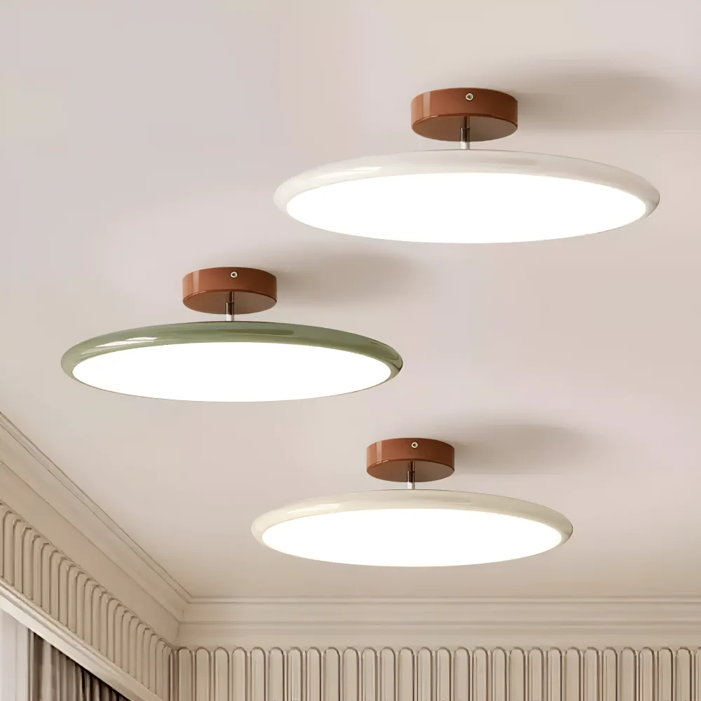 Nordisk Rund Justerbar Taklampa - Mångsidig Pendellampa för Moderna Interiörer Beige