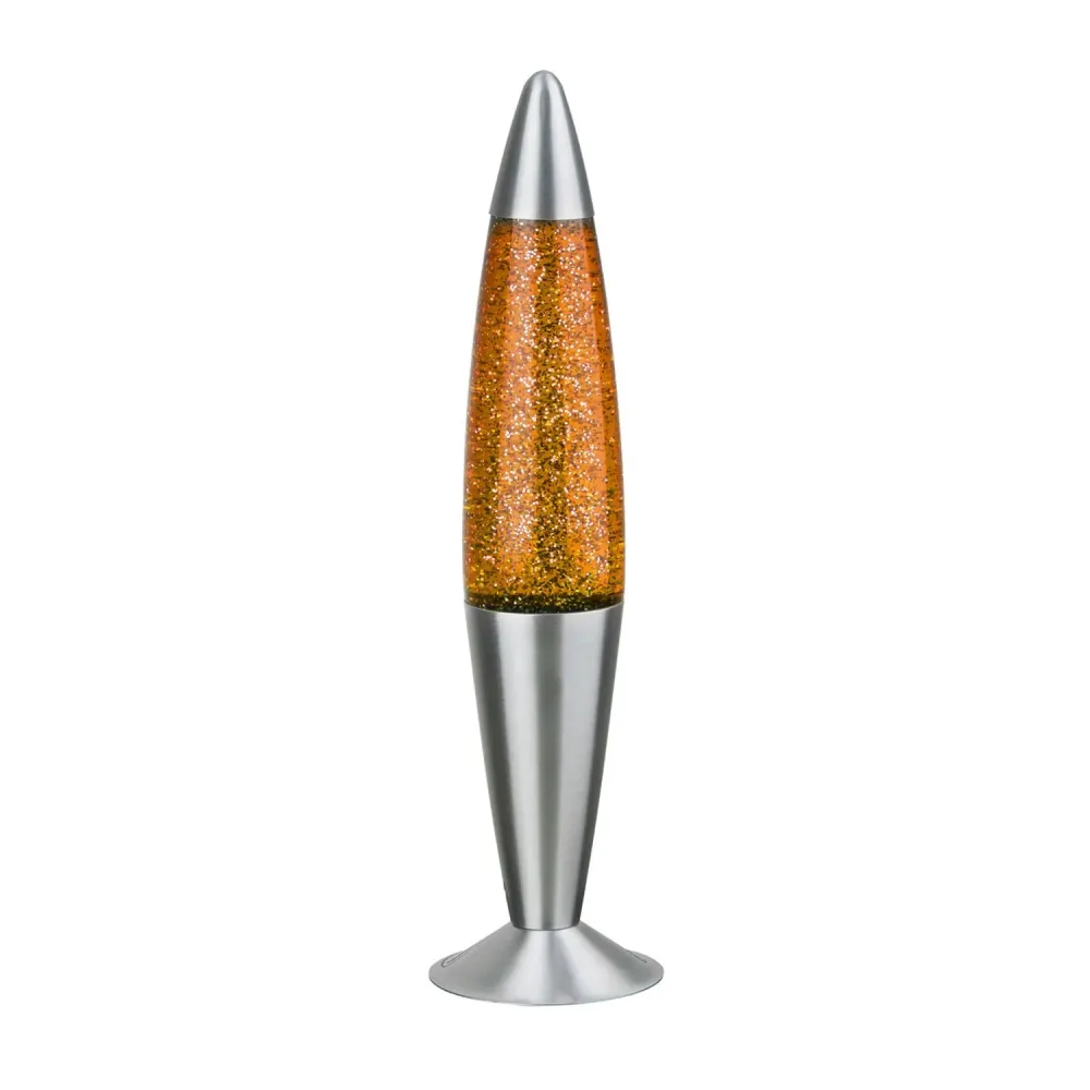 Rabalux lampa, typ lave, med glitter, 25W, orange. Enchant med sitt glittrande sken och unika design. Skapar en varm och p...