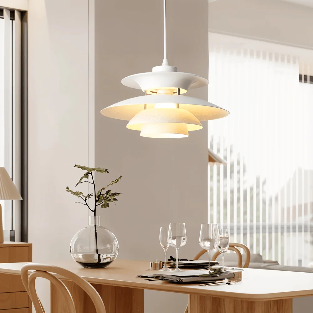 Skandinavisk Taklampa – Klassisk & Minimalist Pendellampa i Metall för Vardagsrum eller Kök Rent