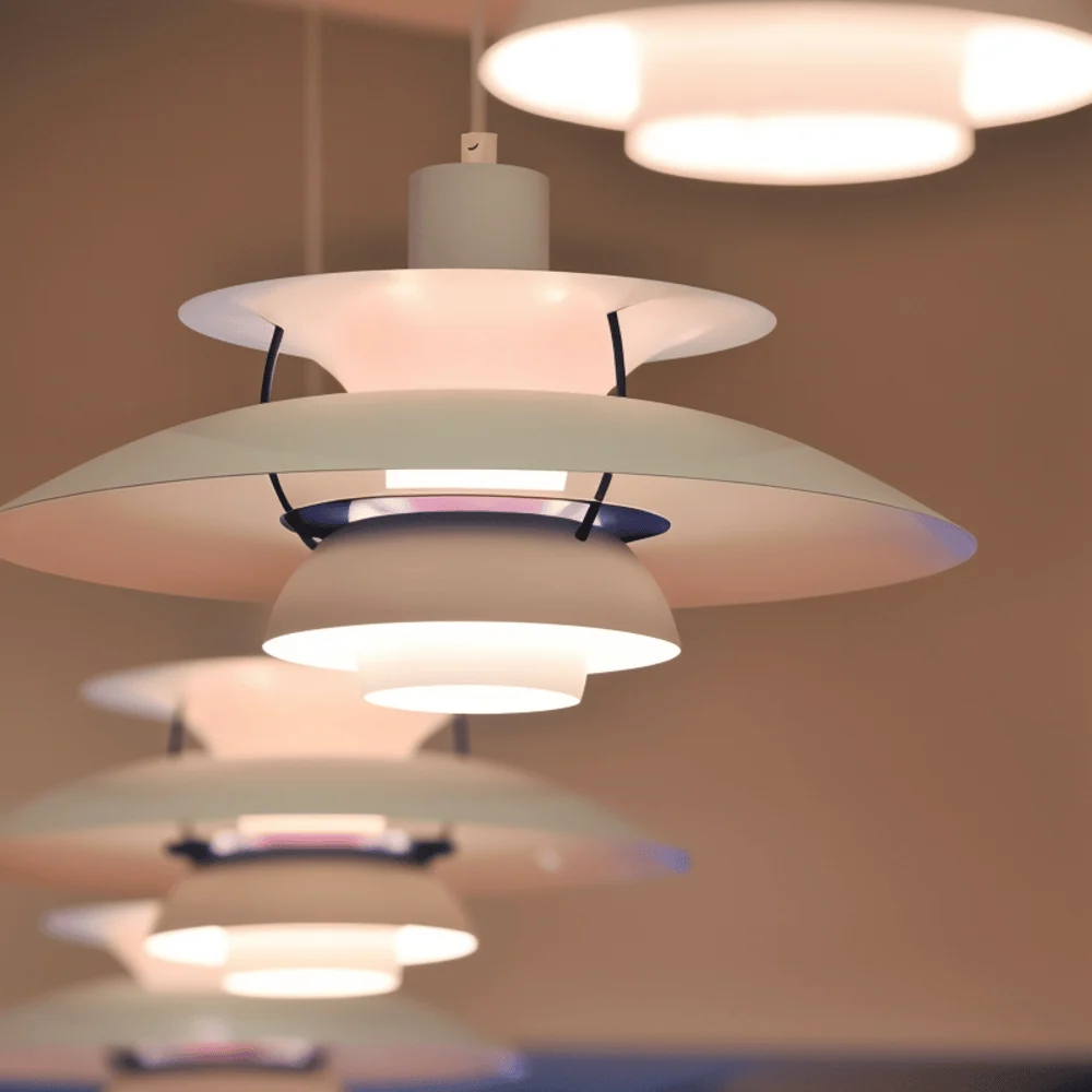 Skandinavisk Taklampa – Klassisk & Minimalist Pendellampa i Metall för Vardagsrum eller Kök Rent