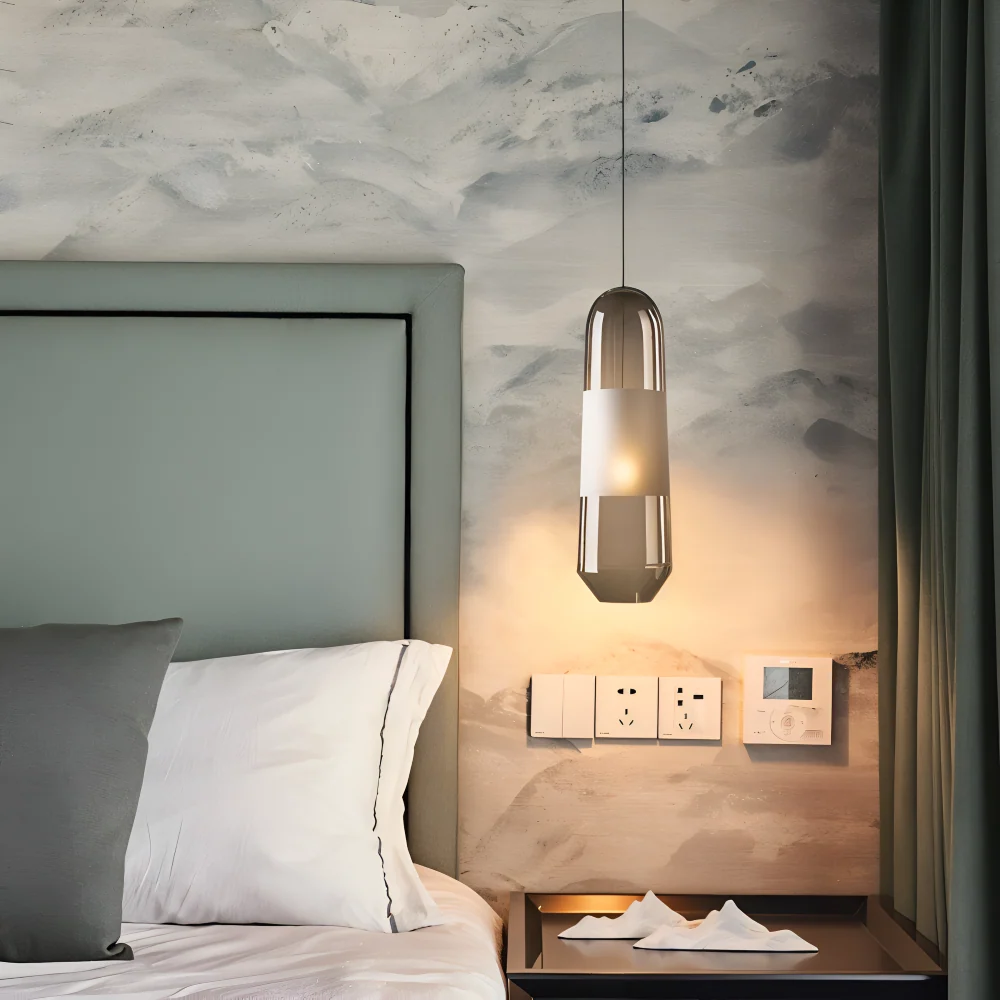 Vintara – Glaspendellampa i Old-style Stil med Öppen Design