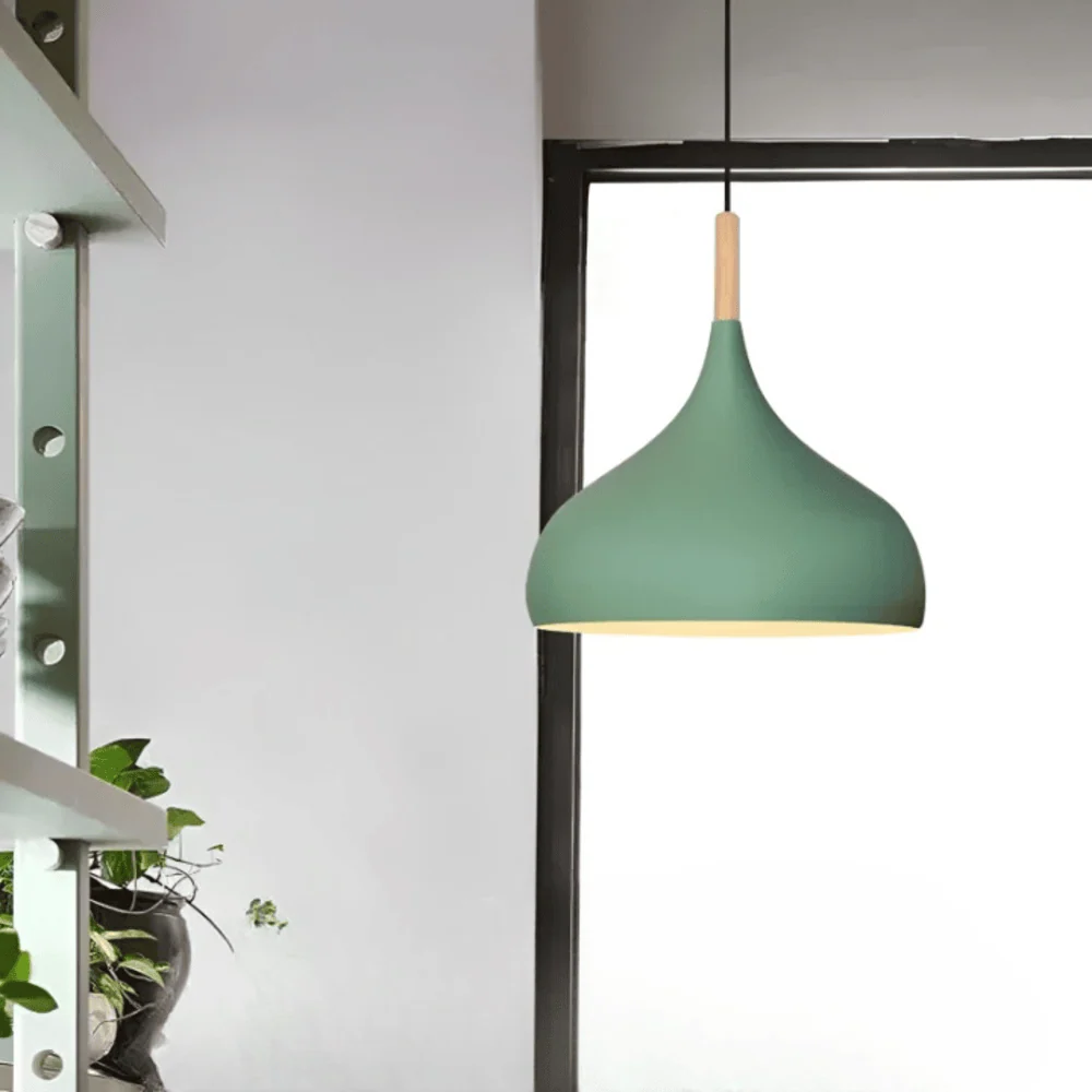 AluPastel Pendellampa - Livlig LED-krona Med ett Central Bla