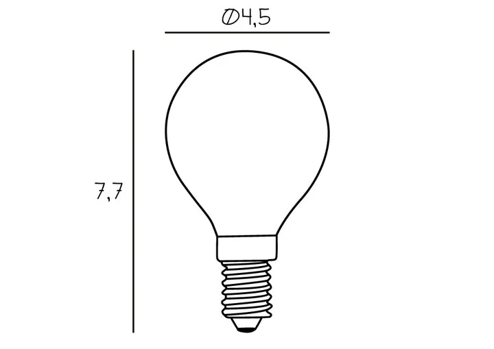 Arbitrary Bulb Ø45 Milky LED ljuskälla • Design Us