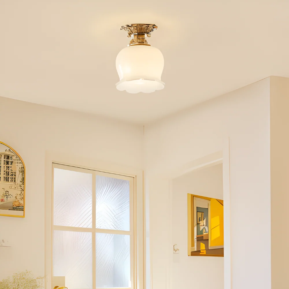 BloomAura – Dekorativ Classic Blomformad LED-Taklampa