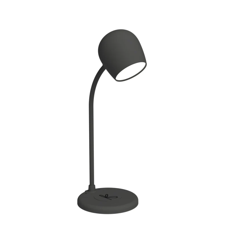 Ellie LED-lampa/Högtalare/Qi Ebenholts