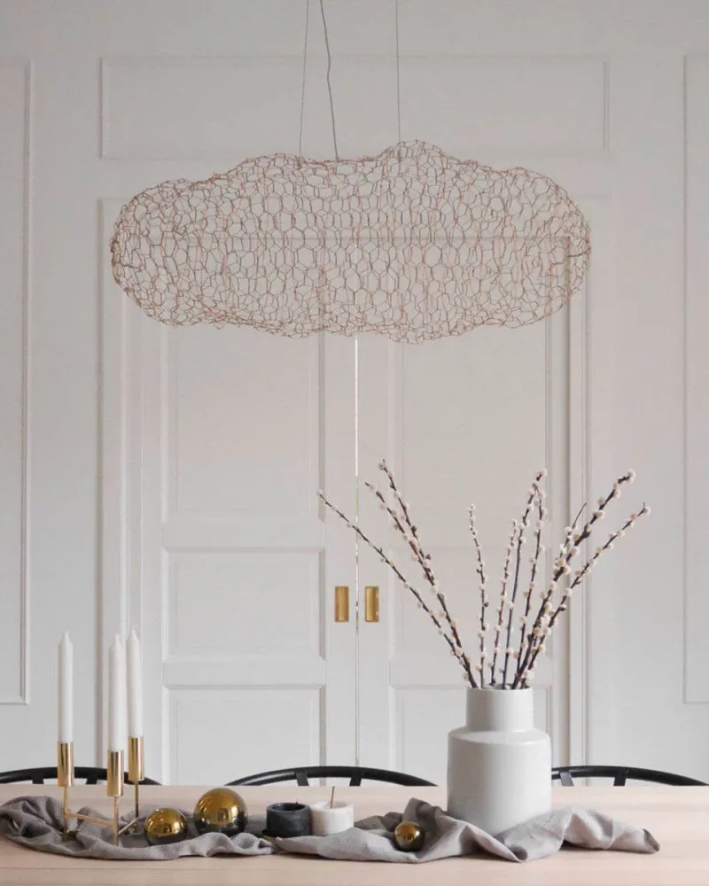 Hayden taklampa LED L76 cm guld