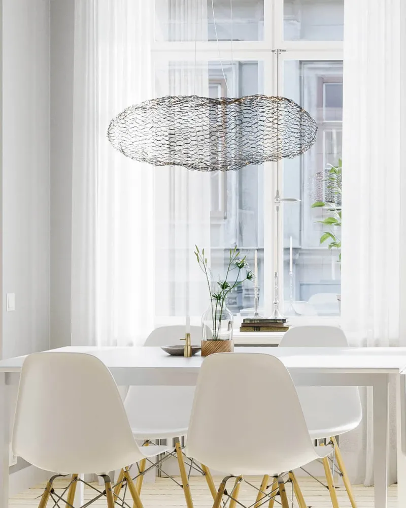 Hayden taklampa LED L76 cm svart matte