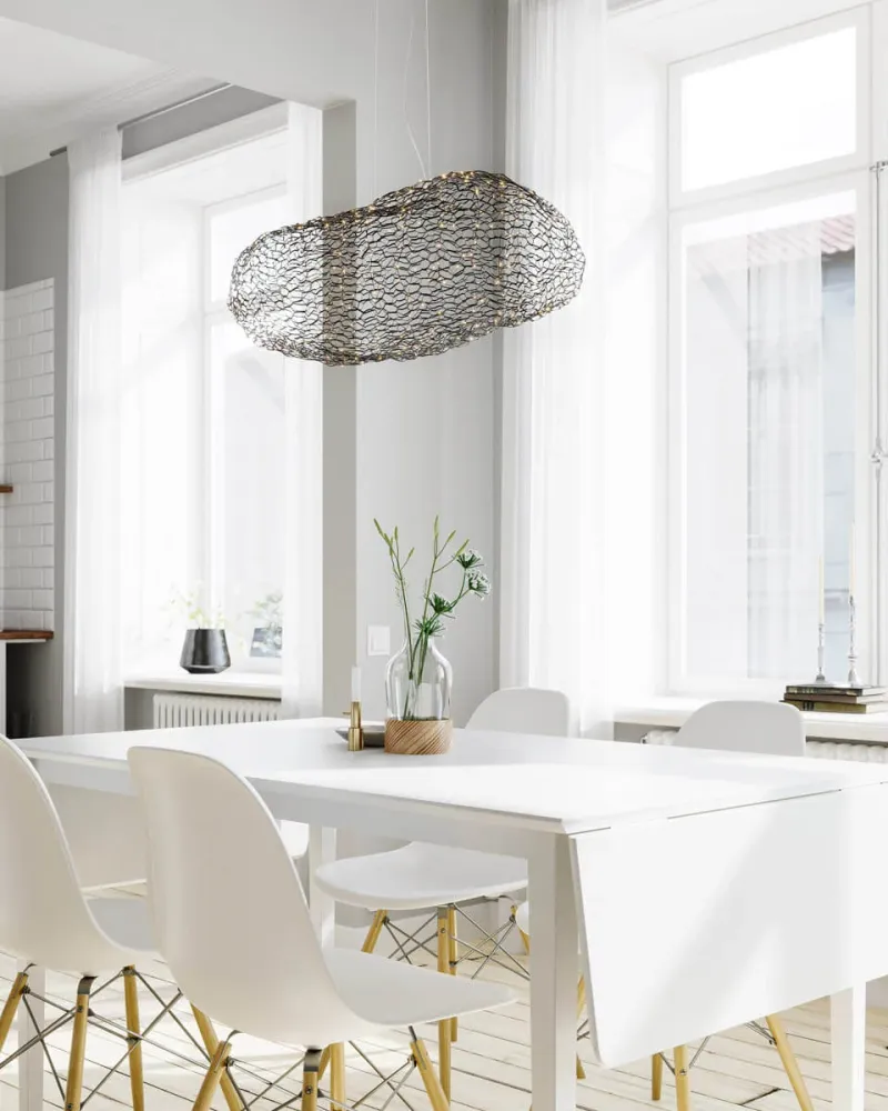 Hayden taklampa LED L76 cm svart matte