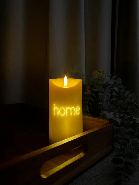 LED-blocklampa - Twinkle plast creme HOME Art Galleries