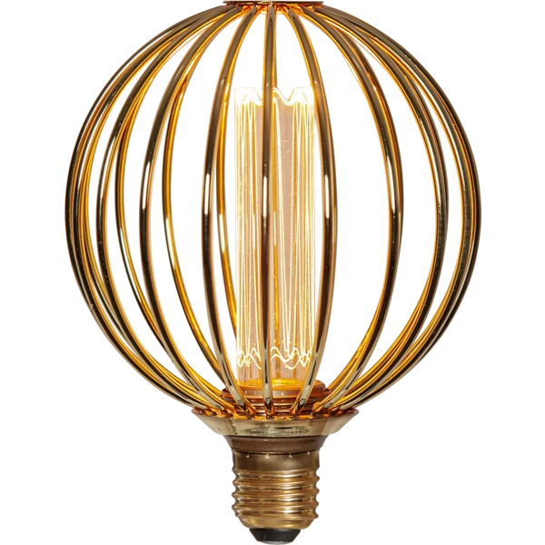 LED-lampa E27 G125 Decoled Metal
