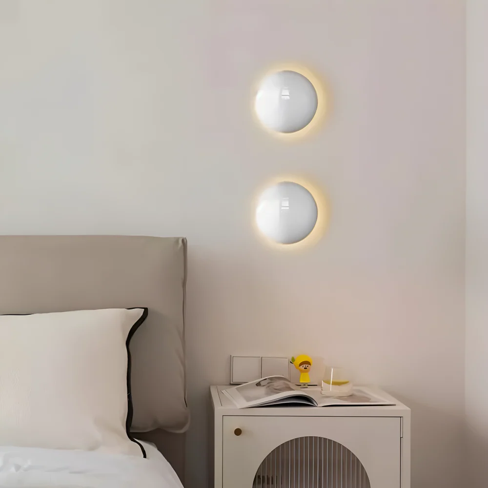 LumiCircle – Up-to-date Rund Vägglampa i Järn med Energieffektiv LED-belysning Rod