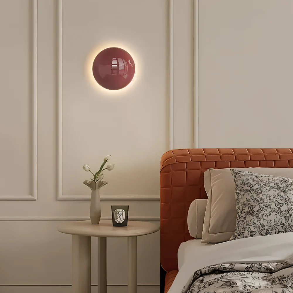 LumiCircle – Up-to-date Rund Vägglampa i Järn med Energieffektiv LED-belysning Rod