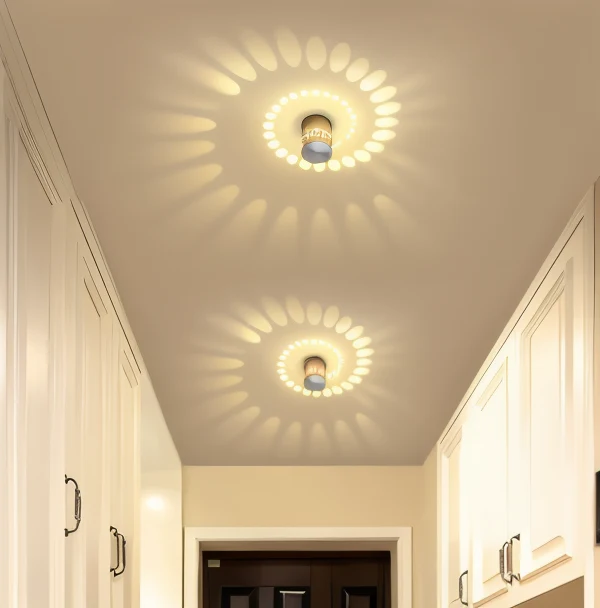 LuminBlast Vägglampa - Cylindrisk Vägglampa - Färgglada Spiralformade Vägglampor LED Varm