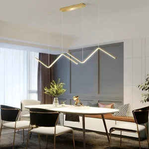 Luxurzi Pendellampa - Lyxig Triangulär LED Pendellampa Svart