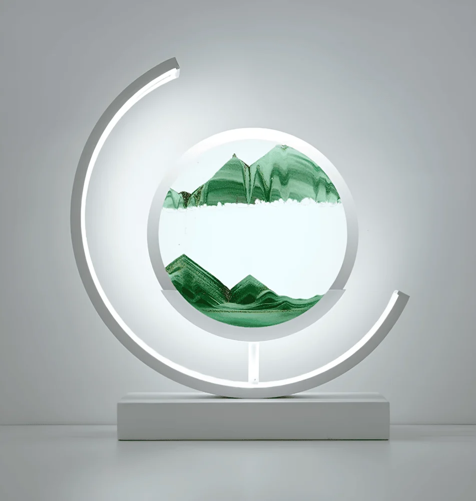 Sandscape- Flödande Sand LED-lampa 3D Kvicksand Nattlampa