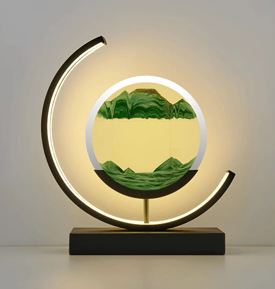 Sandscape- Flödande Sand LED-lampa 3D Kvicksand Nattlampa