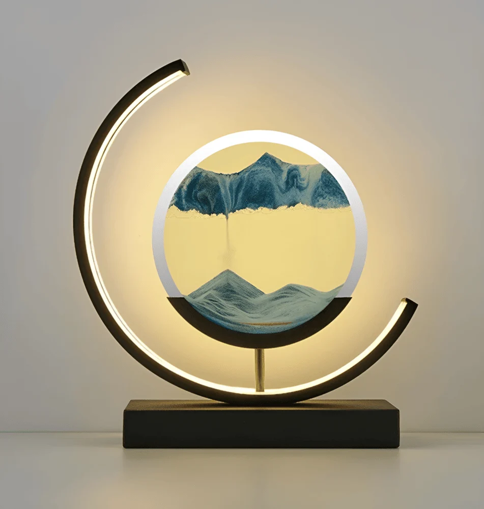 Sandscape- Flödande Sand LED-lampa 3D Kvicksand Nattlampa
