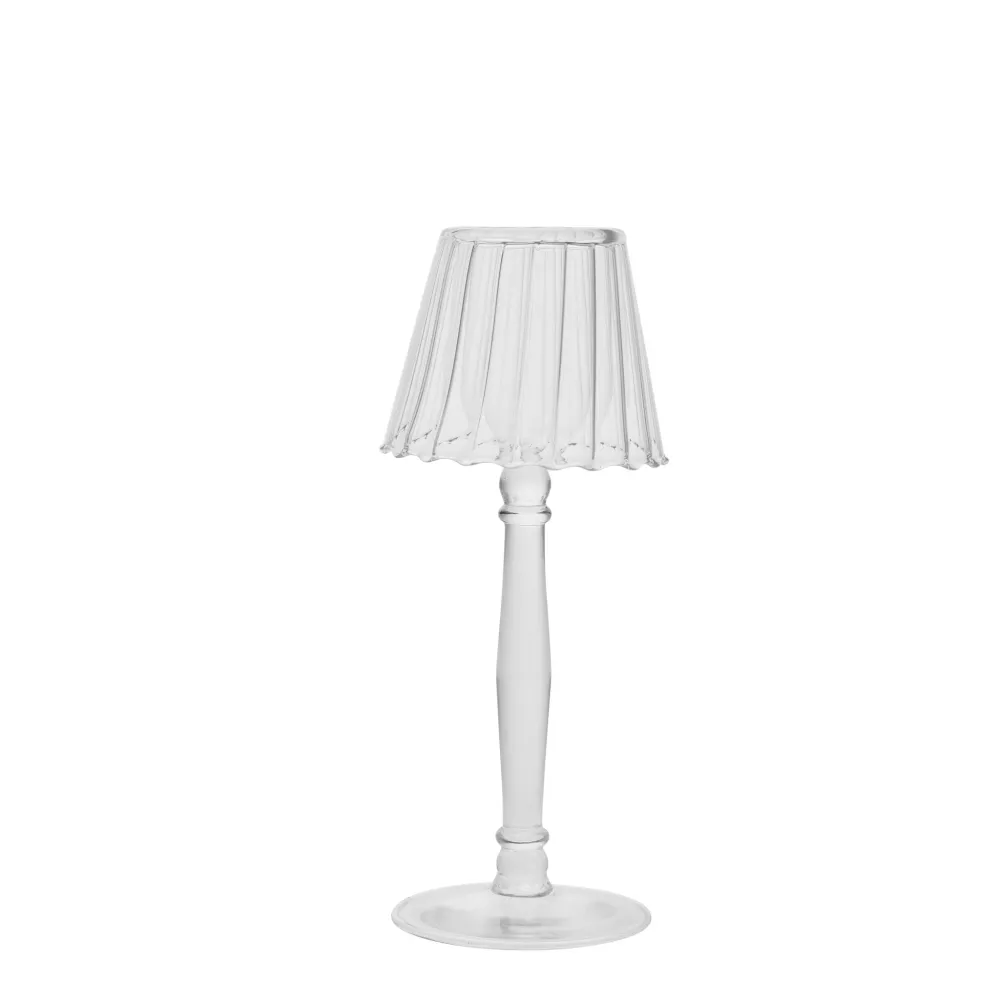 Asteria värmeljushållare H23 cm. glass