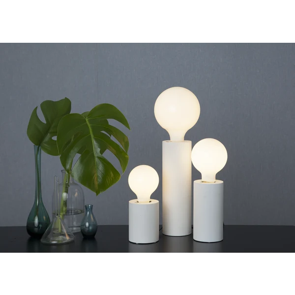 Bordslampa Lampfot E27 Tub Pärla 8x15
