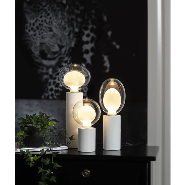 Bordslampa Lampfot E27 Tub Pärla 8x15