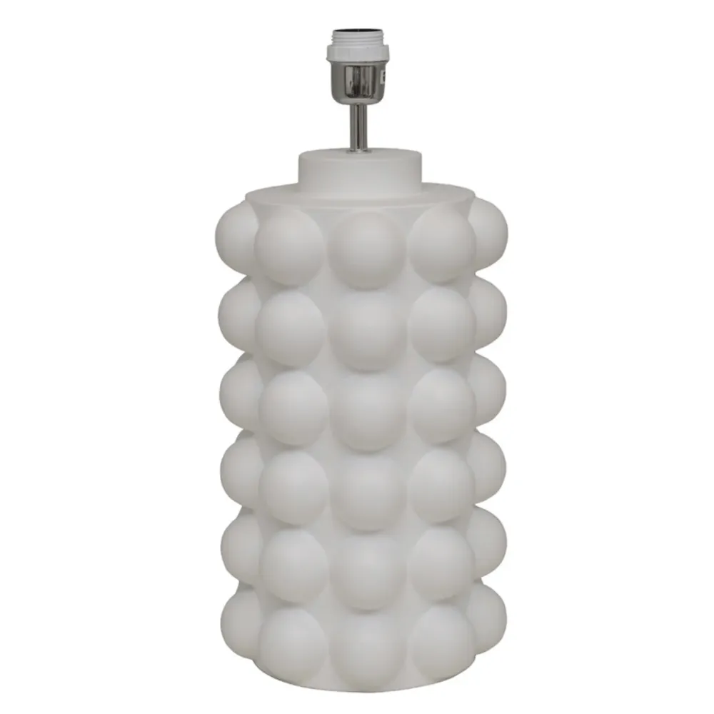 Bubbels Lampfot L H49cm, Snö
