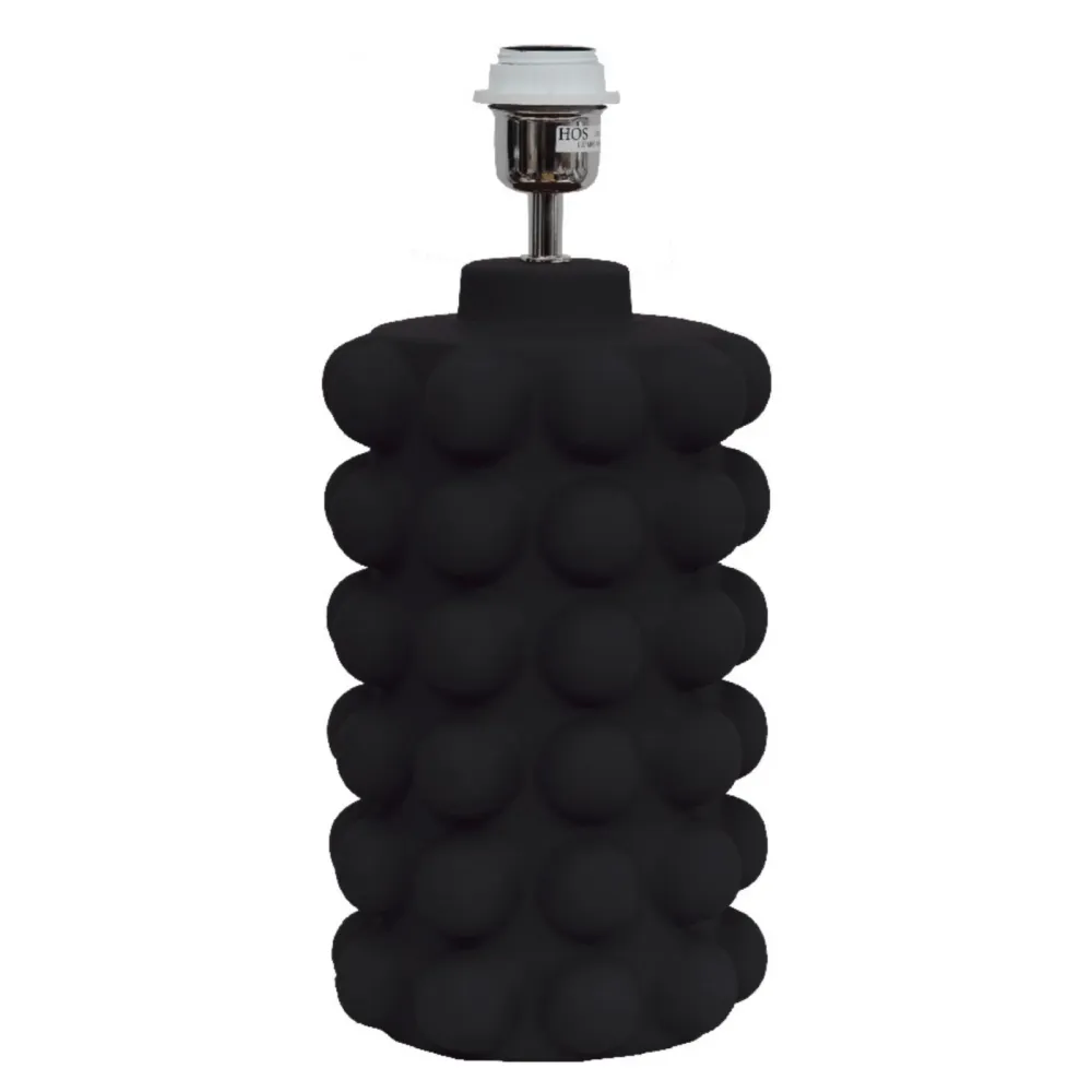 Bubbels Lampfot L H49cm, Ebenholts