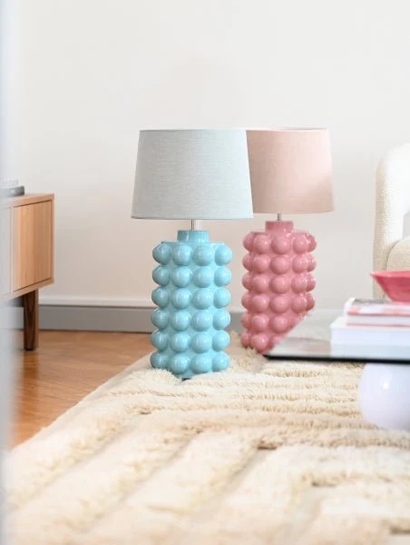 Bubbels Lampfot L H49cm, Safir