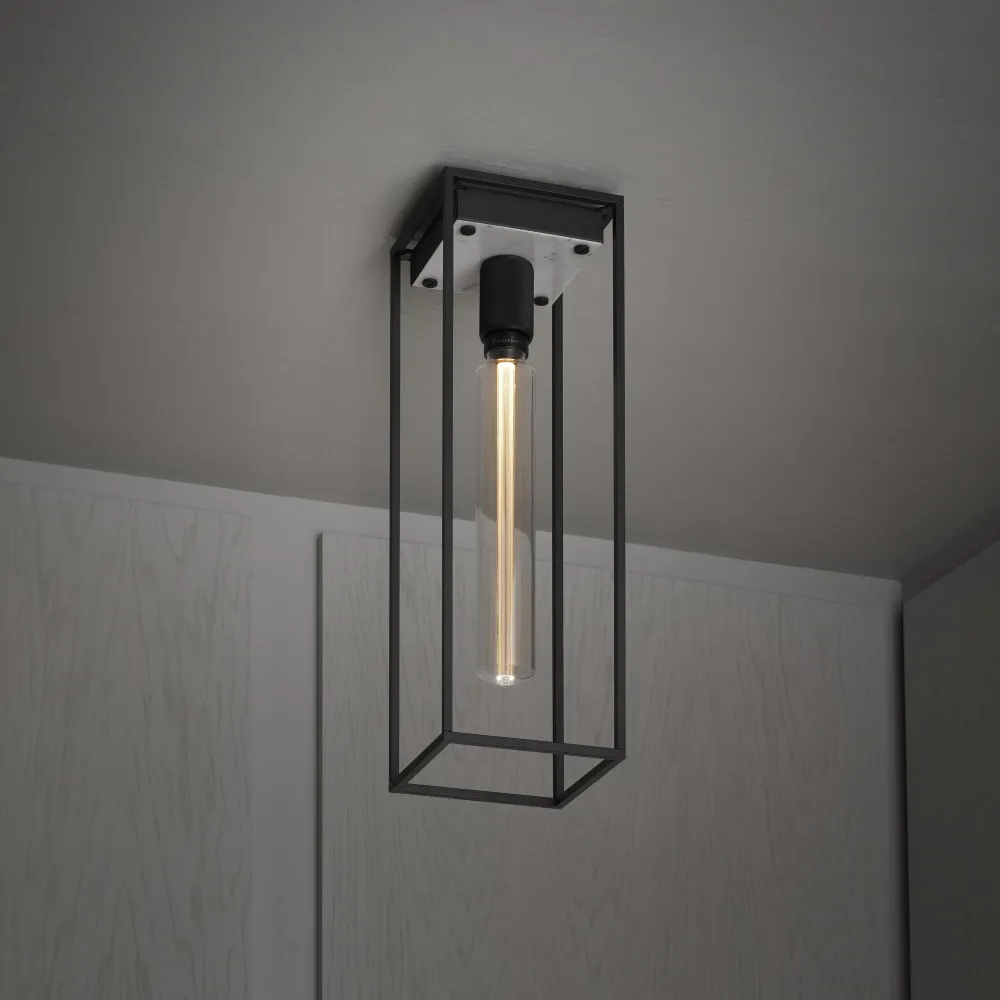 Caged taklampa med krita marmor/large • Buster + Punch