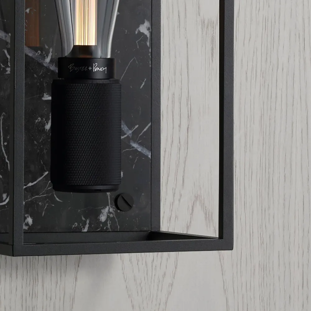 Caged vägglampa med onyx marmor/medium • Buster + Punch