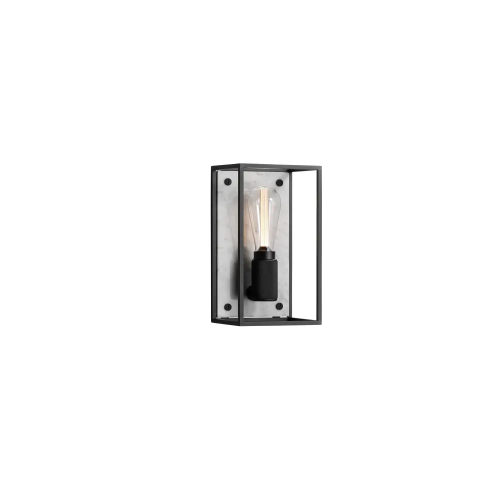 Caged vägglampa med pärla marmor/medium • Buster + Punch