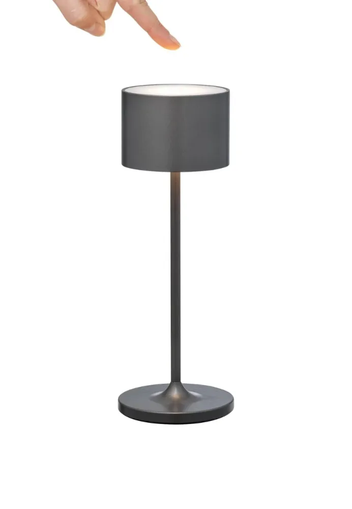 Farol Travel LED-lampa 19,5 cm Gun Metal