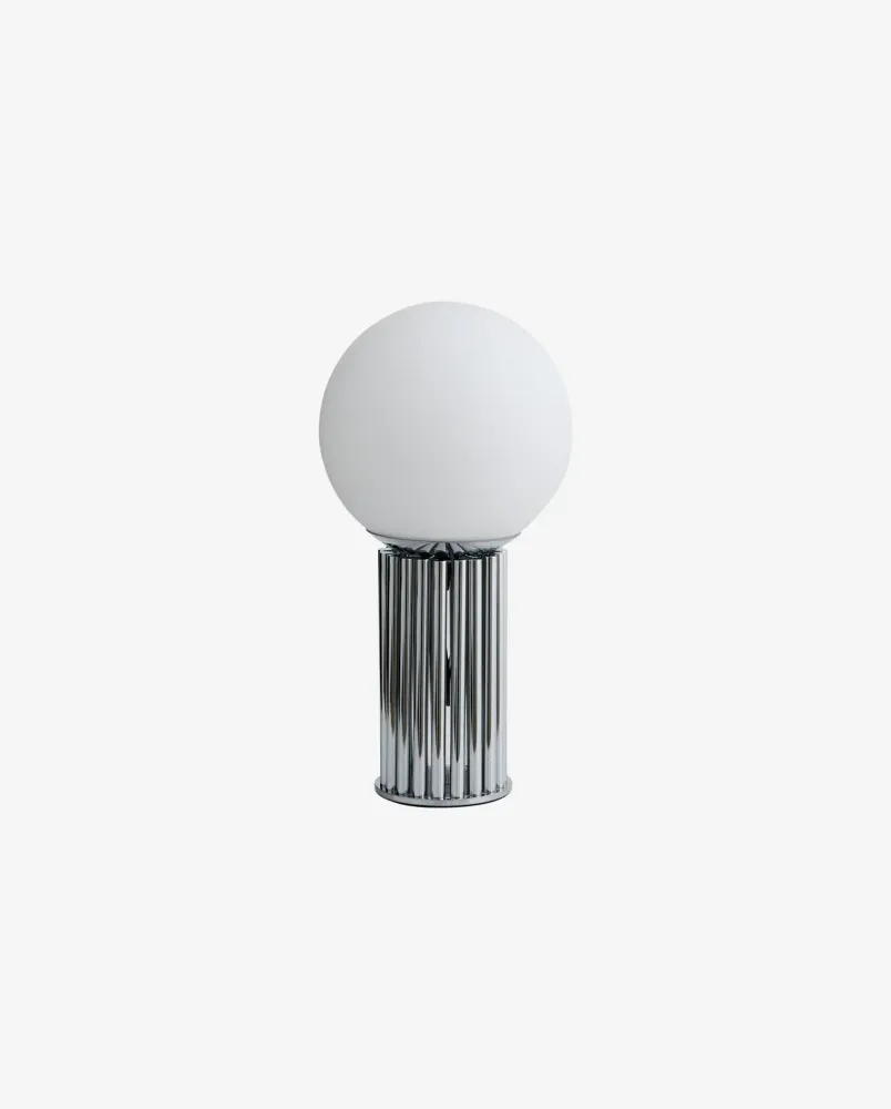 HERMOD Bordslampa - blank metall finish
