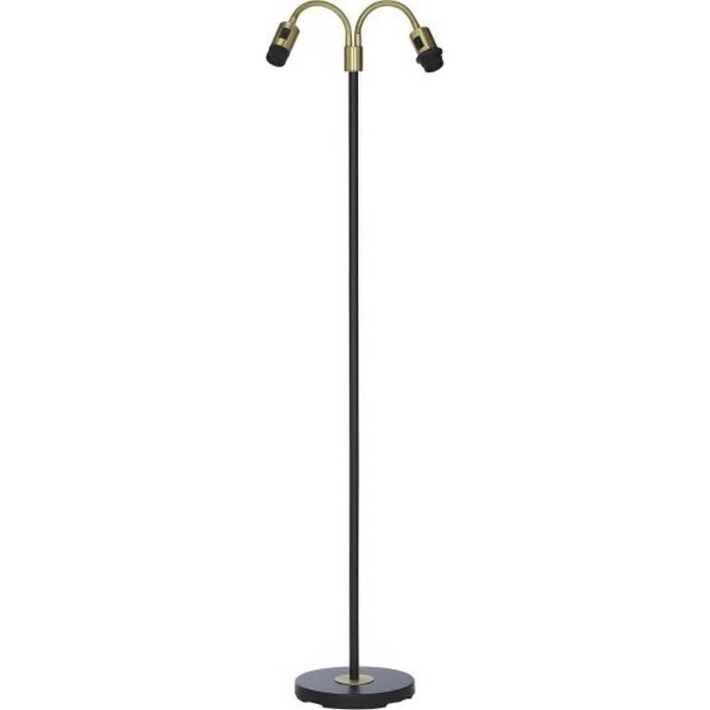 PR Home Golvlampa Amy Flex 2 Svart/Mässing