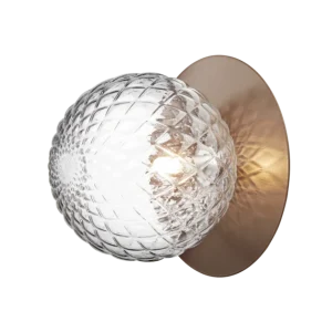 Liila 1 vägg- och taklampa, shadowy bronze / optic clear • NUURA Small