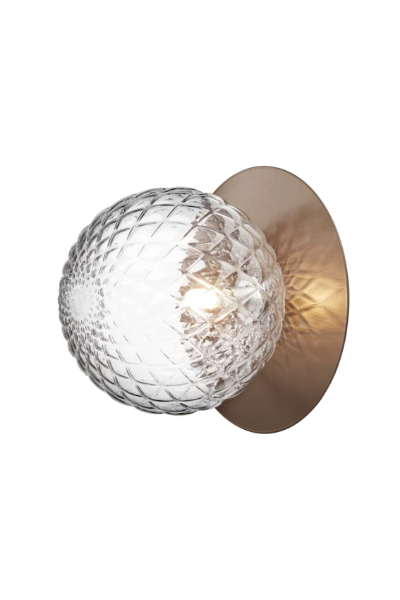 Liila 1 vägg- och taklampa, shadowy bronze / optic clear • NUURA Small