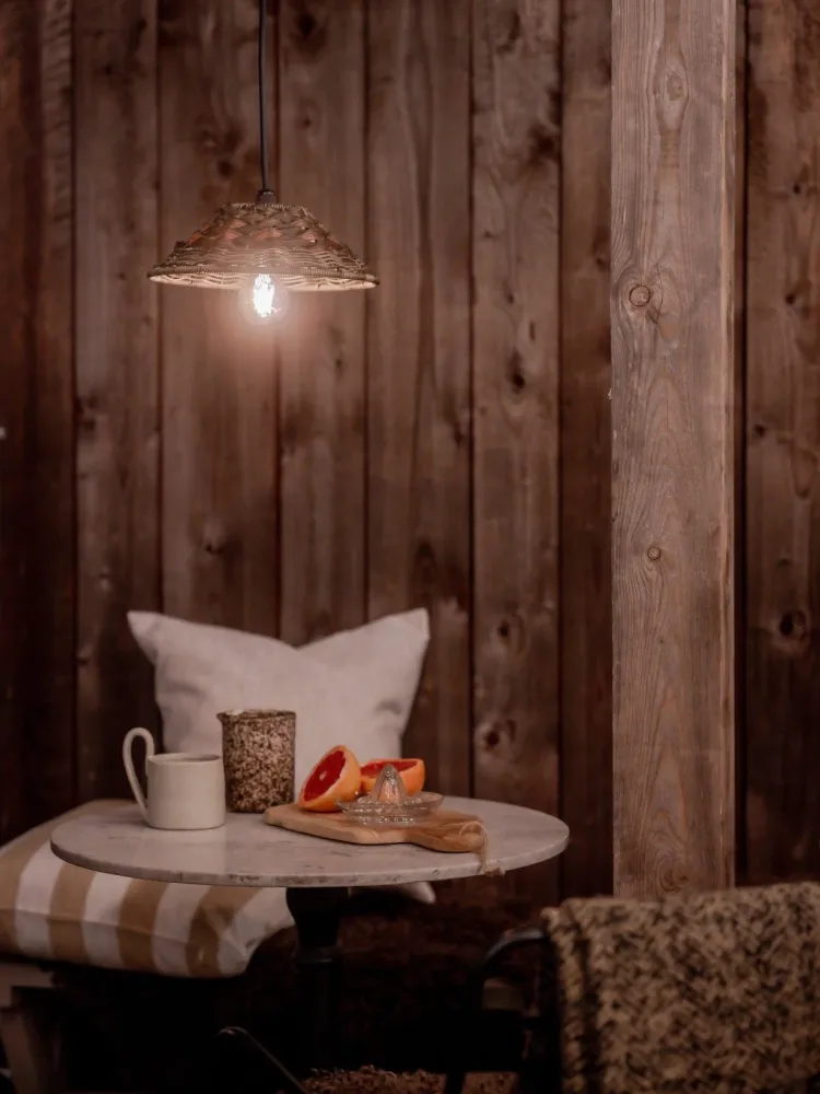 Lisen Taklampa Brun natur 27cm