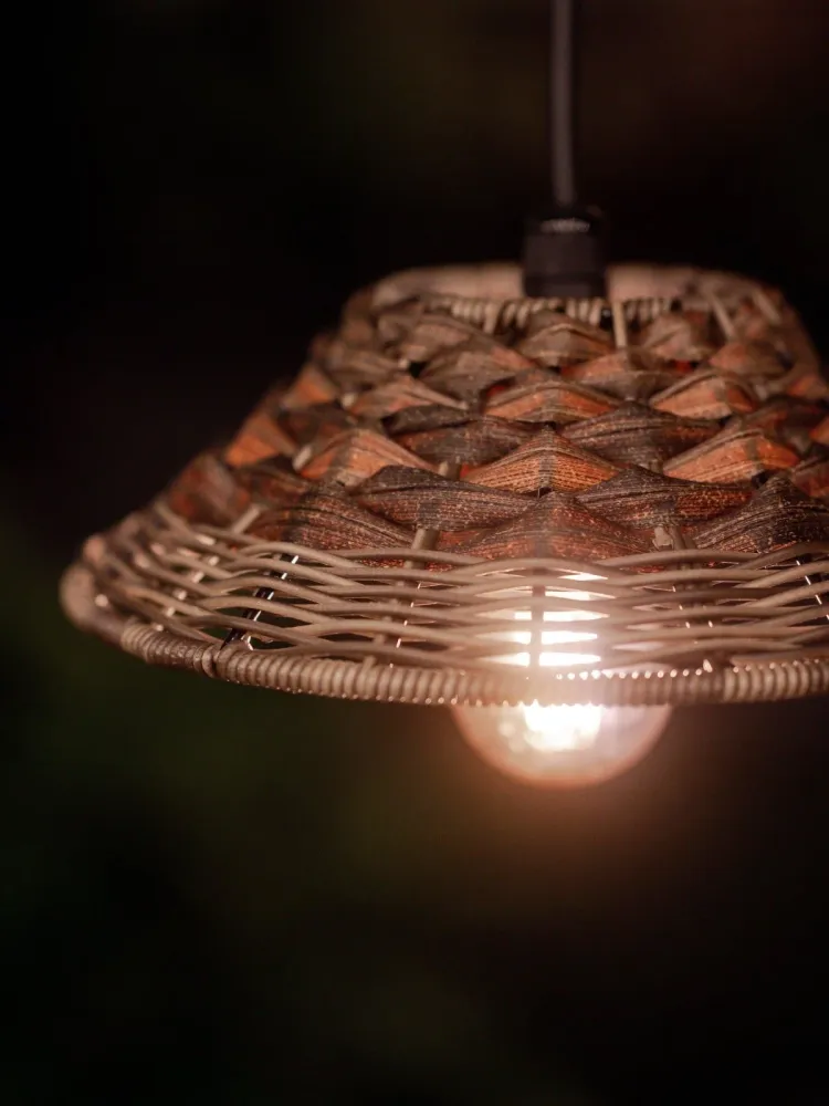 Lisen Taklampa Brun natur 27cm