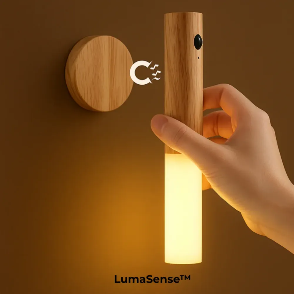 LumaSense™ | Möt den trådlösa lampan som förändrar tusentals hem Brun