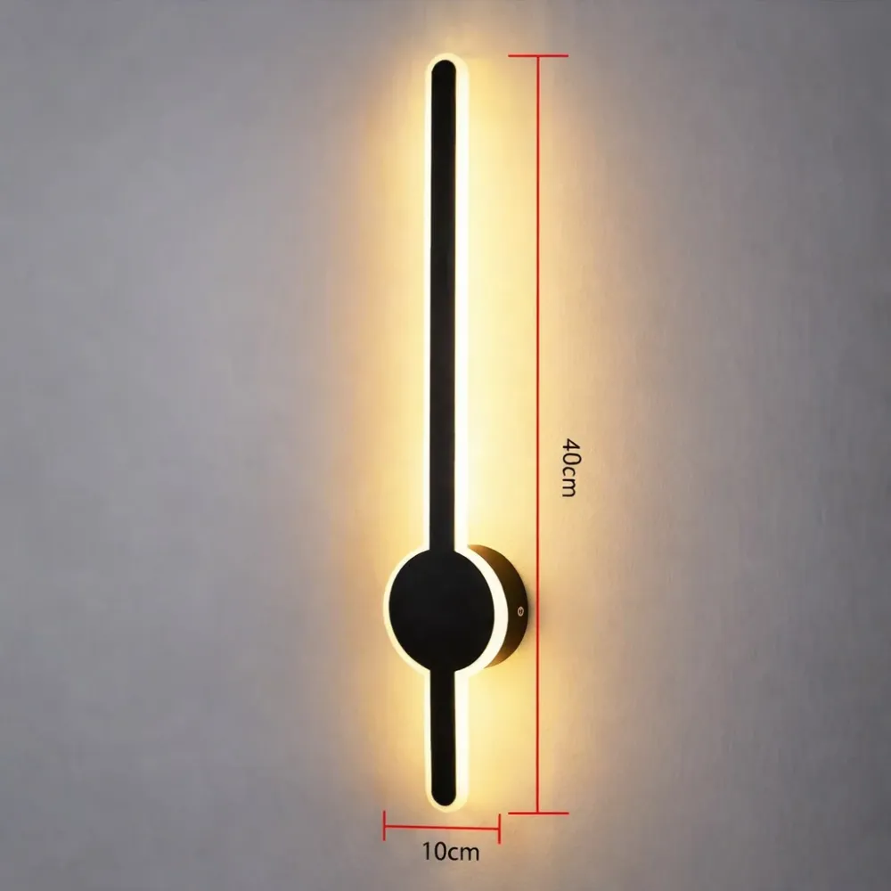 LumoFlex – Sladdfri Uppladdningsbar LED Vägglampa med Fjärrkontroll & Dimfunktion 40cm