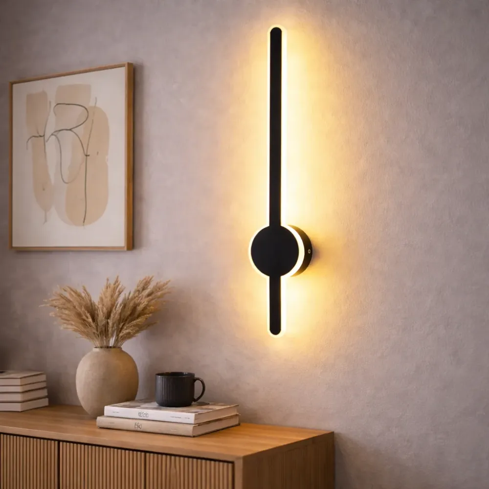 LumoFlex – Sladdfri Uppladdningsbar LED Vägglampa med Fjärrkontroll & Dimfunktion 40cm