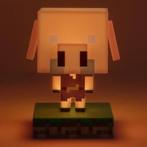 MINECRAFT - Pig - Ikon Lampa 4,3 tum 25,000 Hour Life