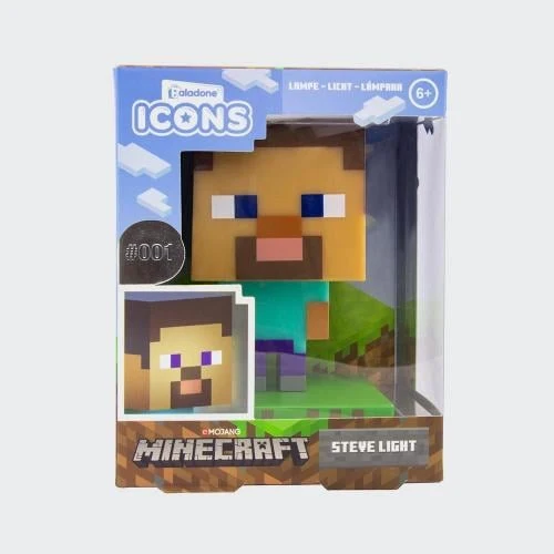 MINECRAFT - Steve - Ikonlampa 10 cm Compatible Philips Hue