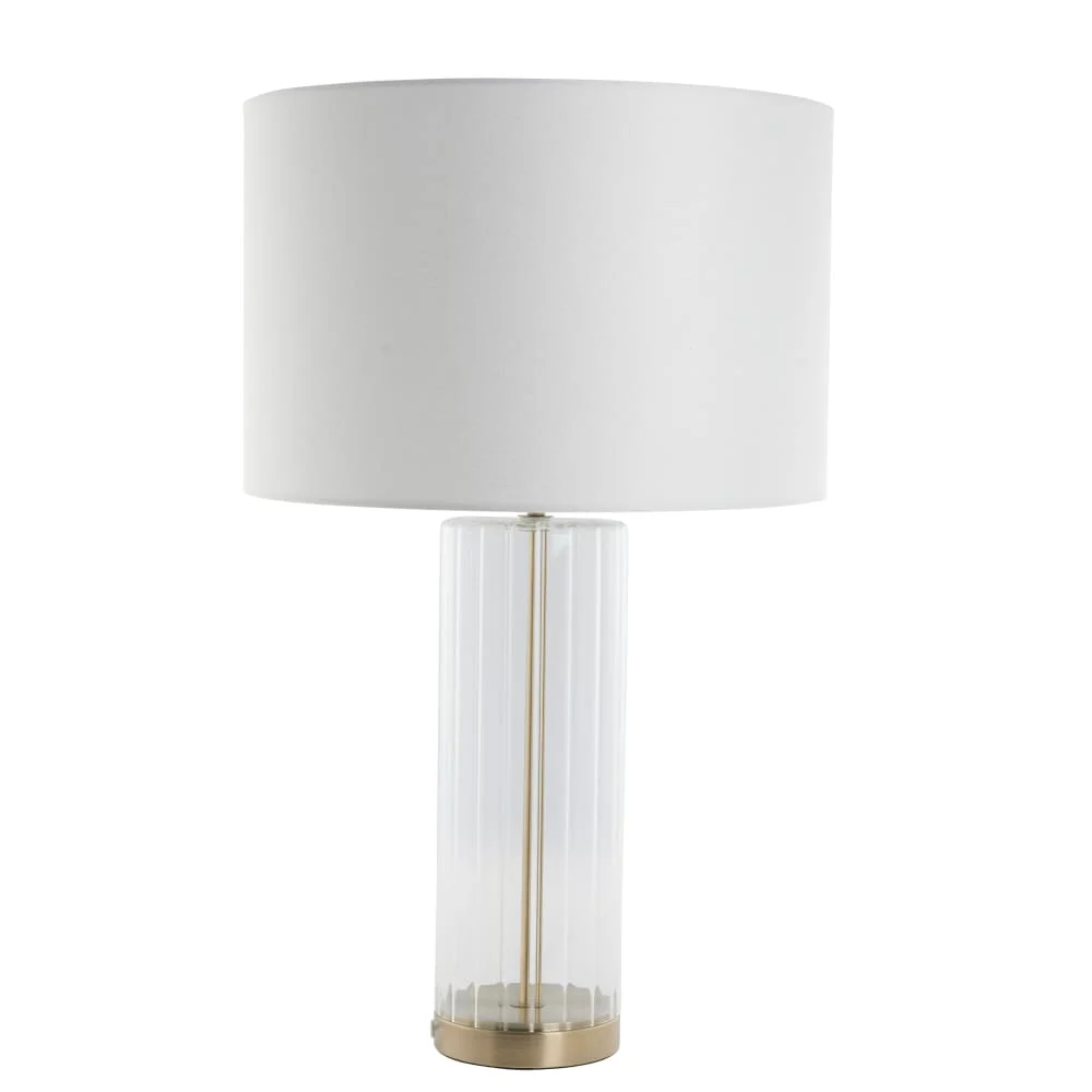 Sarille bordslampa, Tydlig / Guld