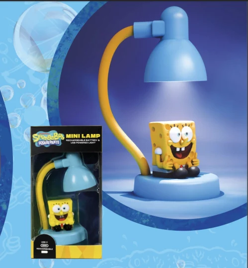 Svampbob - Bob - Li-ion Mini Bordslampa - 15cm