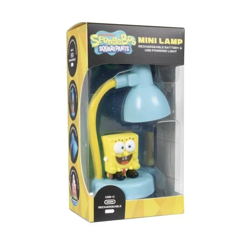 Svampbob - Bob - Li-ion Mini Bordslampa - 15cm